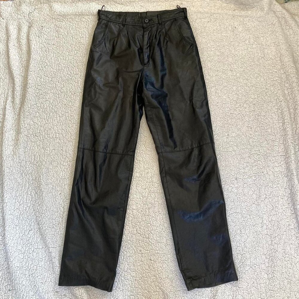 Wilson's Leather vintage 80s sz 30" Sm leather high waist pants.